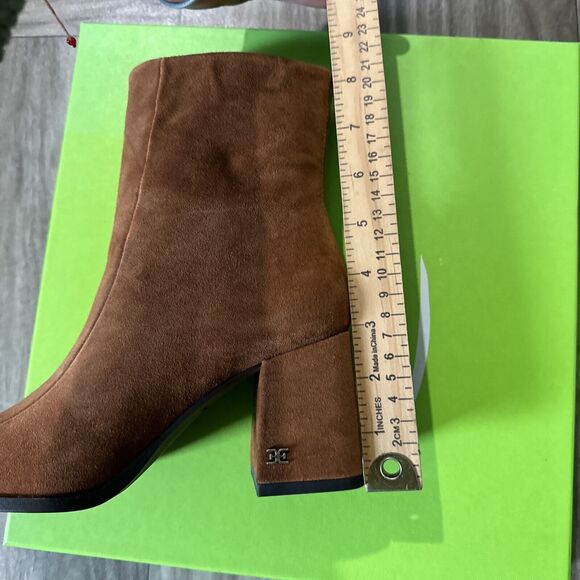 Sam Edelman Women's Mayla Booties Size 5.5M Brown Suede - Picture 9 of 9